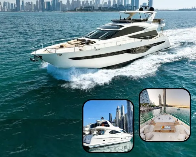 Private Yacht Seating Area Dubai